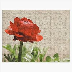 Glorious Red Ranunculus Jigsaw Puzzle RB0301