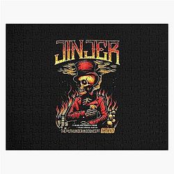 fire membra skull 3  jinjer high best sell Tshirt trending  Jigsaw Puzzle RB0301