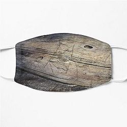 Weathered picnic table marked by decades of users Flat Mask RB0301