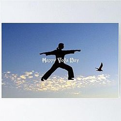 Happy Yoga Day Poster RB0301