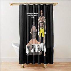 Alex Pereira Vs Jiri Prochazka The Staredown Shower Curtain