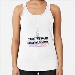 Jiri Prochazka Take the Path Achieve Racerback Tank Top