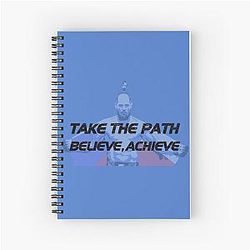 Jiri Prochazka Take the Path Believe BIG Spiral Notebook
