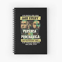 Alex Pereira vs Jiri Prochazka The Staredown Spiral Notebook