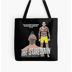 Alex Pereira vs Jiri Prochazka The Staredown All Over Print Tote Bag