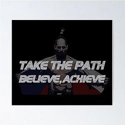 Jiri Prochazka Take the Path Achieve Poster