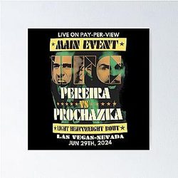 Alex Pereira vs Jiri Prochazka The Staredown Poster
