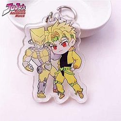 Jojo's Bizarre Adventure Keychain Dio Brando and The World