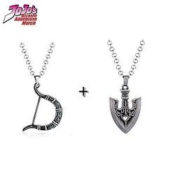 JoJo's Bizarre Adventure Necklace Silver Bow and Arrow