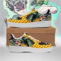 JJBA Anime Shoes - Koichi Hirose Air Force Sneakers Fan Gift Idea PT06