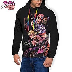 JoJo's Bizarre Adventure Hoodie Giorno and Mista Pose