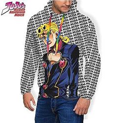 JoJo's Bizarre Adventure Hoodie Giorno Giovanna Muda Muda