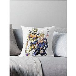 Gold expierence watercolor Throw Pillow