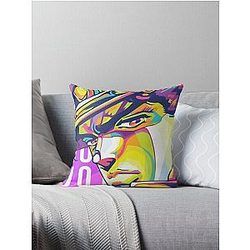 Purple Pink Taro Throw Pillow
