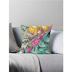 yellow sky Throw Pillow