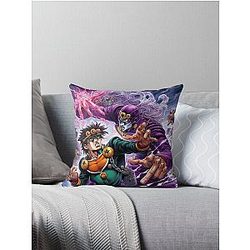 The Timeless Handshake: Jojo's Bizarre Journey Throw Pillow