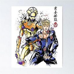 Gold expierence watercolor Poster