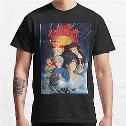 Howl’s Moving Castle Merch - Howl’s Moving Castle Poster Graphic Tee