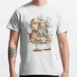 Howl’s Moving Castle Merch - Howl’s Moving Castle Printed Graphic Tee