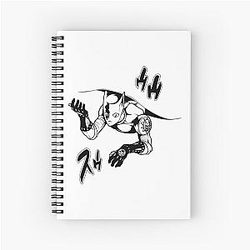 Powerful stand Spiral Notebook
