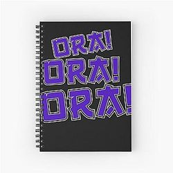 Ora Ora Ora Weeb Manga Anime Japan Fan Spiral Notebook