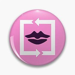 Bizarre Kiss Symbol Pin