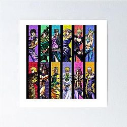 jojo's and villians Poster