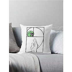 Bizarre Run  Throw Pillow