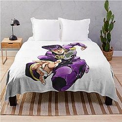 Powerful stand user Throw Blanket