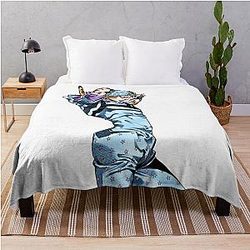 Powerful stand user Throw Blanket