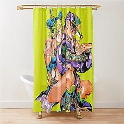 Cool art of -%[?jojos?]%- adventures -%[? bizarres?]%- film Shower Curtain