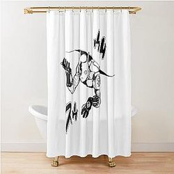 Powerful stand Shower Curtain