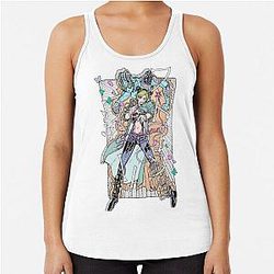 Powerful stand user Racerback Tank Top