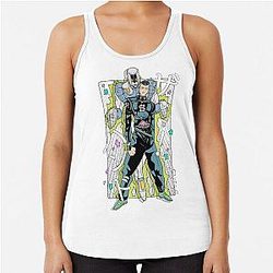 Powerful stand user Racerback Tank Top