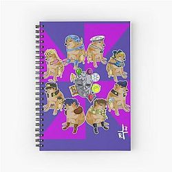 Muda Doge JoJos bizzare adventure Spiral Notebook THAO123