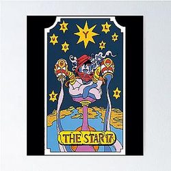 JOJO TAROT - 17 THE STAR  	 Poster THAO123