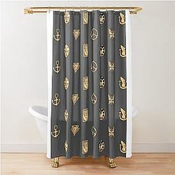 jojo dio mask giorno Shower Curtain THAO123