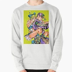 Cool art of -%[?jojos?]%- adventures -%[? bizarres?]%- film Pullover Sweatshirt