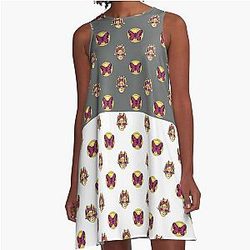 JoJo - Jolyne Cujoh Pattern A-Line Dress THAO123