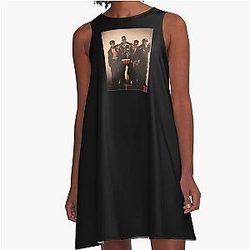 Cute Dalvin Devante The Greatest R&B Group Ever Longing Ballads Jodeci 90's RnB A-Line Dress