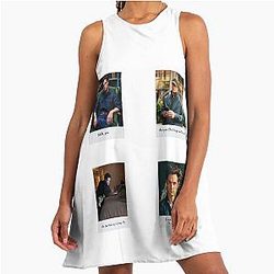 Joe Goldberg Quotes Painted Art A-Line Dress