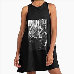 Vintage Graphic T-Shirt Joe Goldberg Awesome for Music Fan A-Line Dress