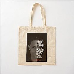 Black and White Joe Goldberg TV Show Quote Cotton Tote Bag