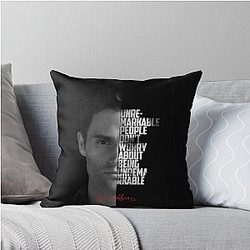 Black and White Joe Goldberg You TV Show Quote Throw Pillow