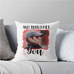 You Series Fan Penn Badgley Joe Goldberg You Glass Box throw Pillow