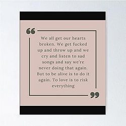 Joe Goldberg Quote from You Poster