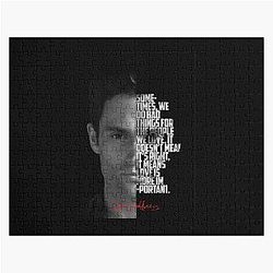 Black and White Joe Goldberg TV Show Quote Jigsaw Puzzle