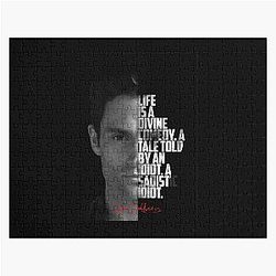 Black and White Joe Goldberg TV Show Quote Jigsaw Puzzle