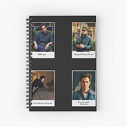 Joe Goldberg Quotes Painted Art Spiral Notebook