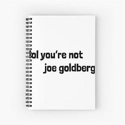 You're Not Joe Goldberg Spiral Notebook
